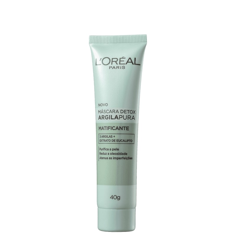 Beauty Box L’Oréal Paris Skincare Máscara Anti-oleosidade Detox Argila 