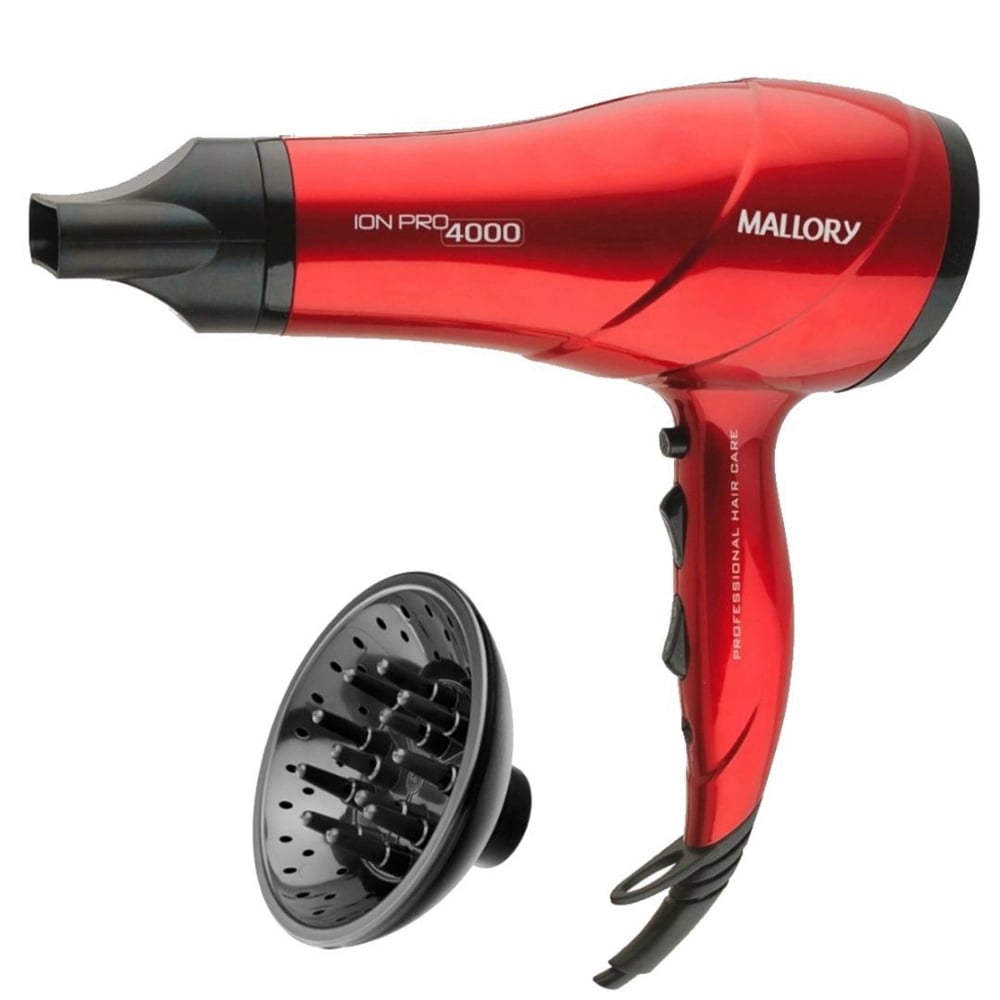 Secador com Difusor Mallory Ion Pro 4000 